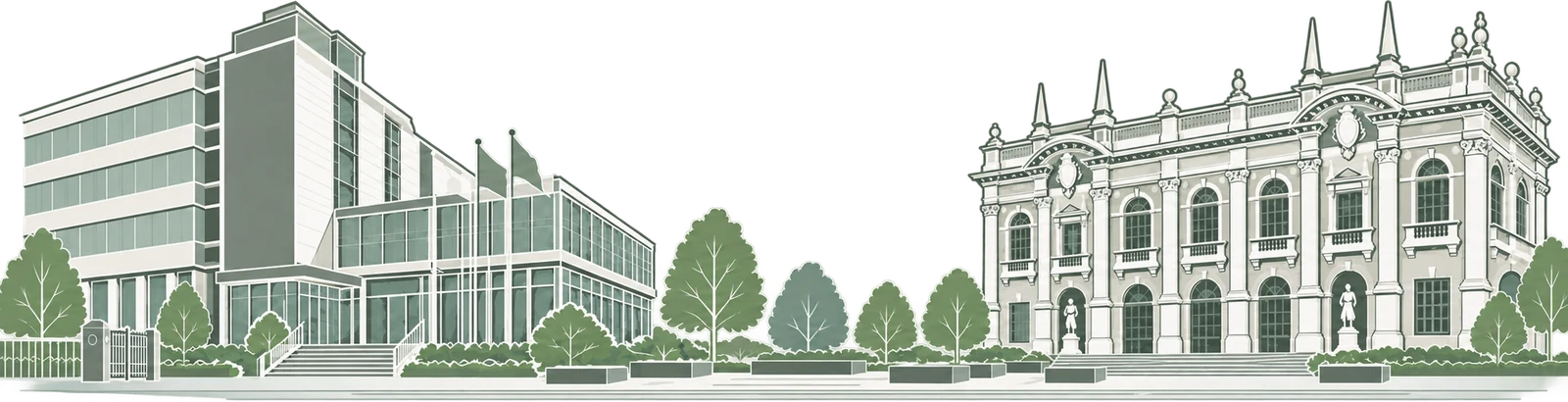 Illustrazione delle sedi SACMI a Imola e del Politecnico di Milano